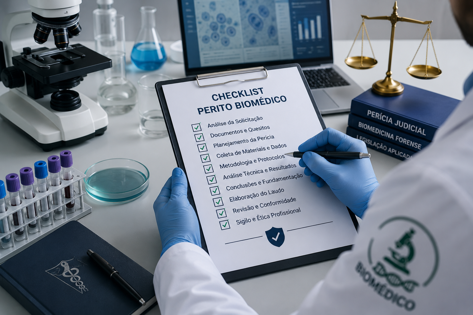 Checklist para escolher perito biomédico